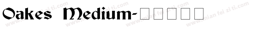 Oakes Medium字体转换